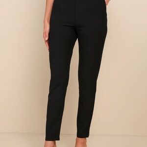 Lulu's - Elegant Black Ankle Pants